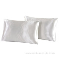 Solid cover Silk pillow case cover